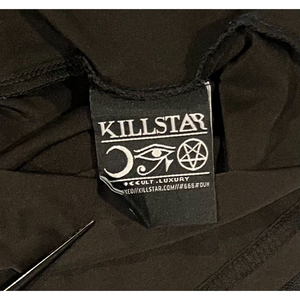 Killstar "Mystic" Hannah Hell Mesh Maxi Gothic Dark Romantic Dress Black Sz XS - Picture 8 of 9